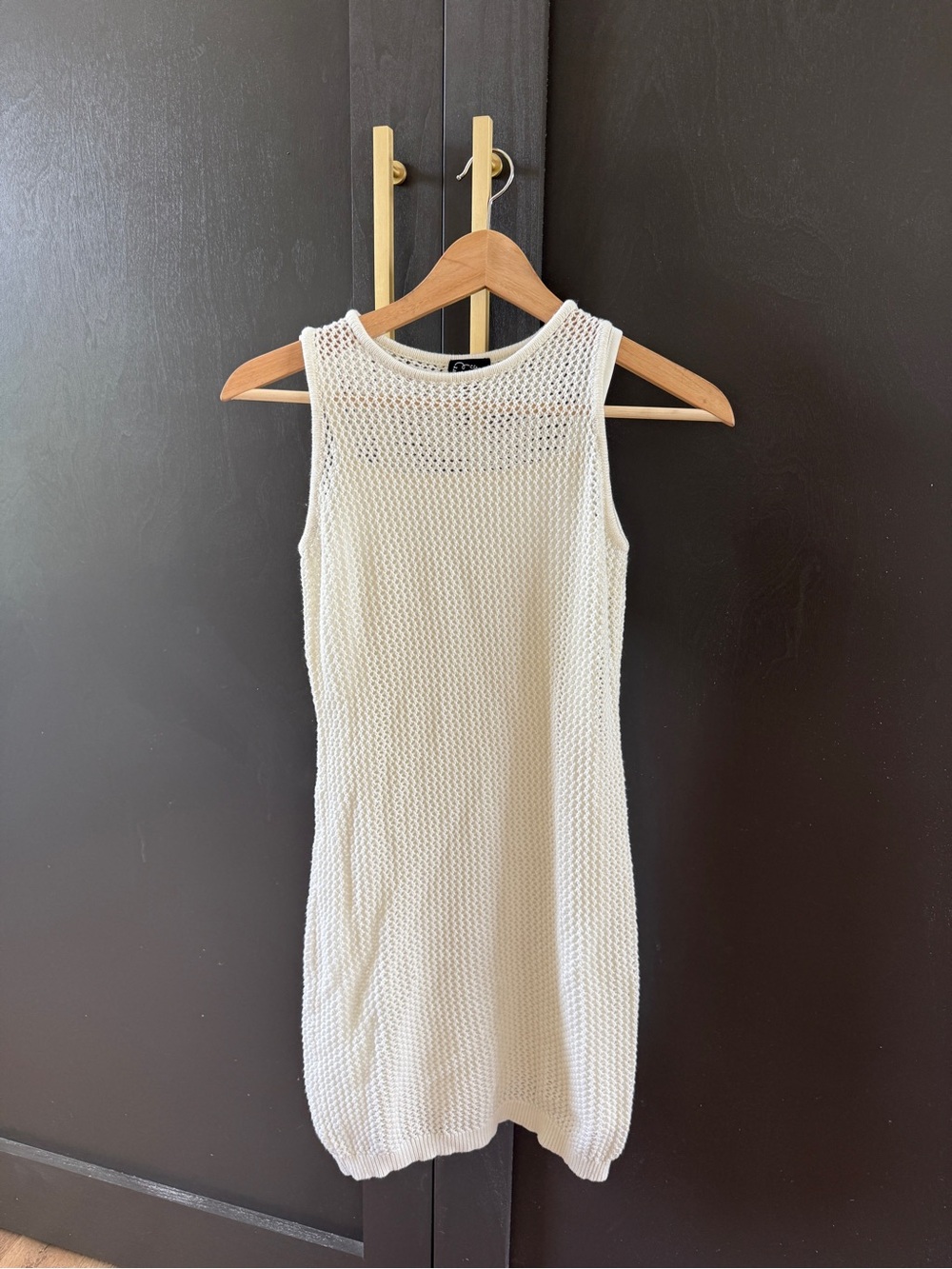 Art Class Girls Cream Sleeveless Knit Shift Dress XL Like New